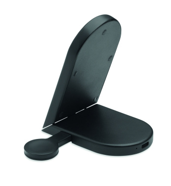 Logo trade promotional products image of: Foldable 3-in-1 charger 15W