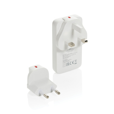 Logo trade advertising products image of: Fluxo RCS 65W flat GAN charger with universal connectors