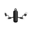 Urban Vitamin Dublin 100W 4 -in-1 keychain cable, black