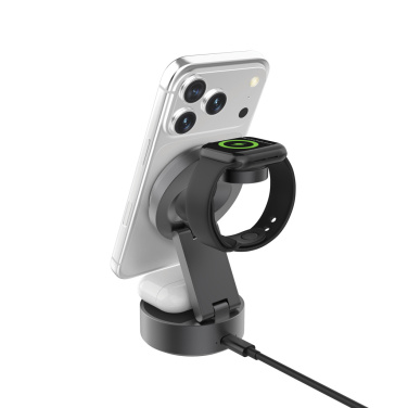 Logotrade promotional gift image of: Quantum RCS 25W ultra-fast wireless 3-in-1 charger