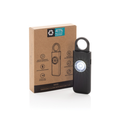 Logo trade corporate gift photo of: Safio RCS re-chargeable emergency alarm with SOS function