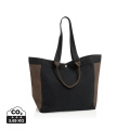 BEAU AWARE™ 400gsm recycled canvas all-round shopper, black