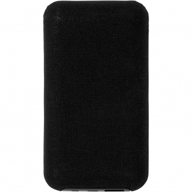 Logotrade ärikingituse foto: Tulevane 6000 mAh bambusest/kangast juhtmevaba akupank