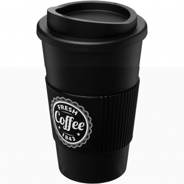 Logo trade reklaamkingi pilt: Americano® 350 ml silikoonist võruga kohvitops