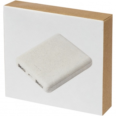 Logotrade reklaamkingituse foto: Asama 5000 mAh nisuõlgedest elektripank