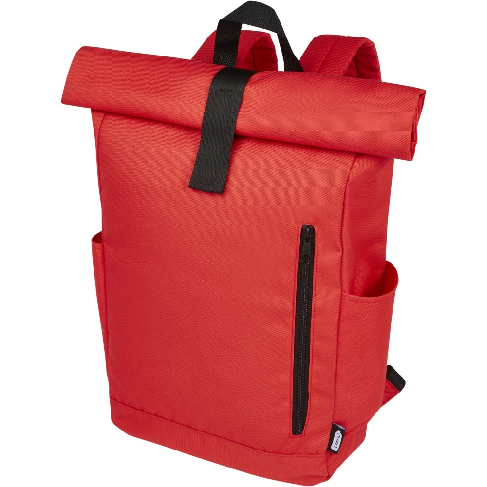 Logotrade ärikingid pilt: Byron 15,6" GRS RPET rull-top seljakott 18L