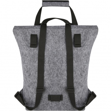 Logotrade meene foto: Felta GRS taaskasutatud vildist roll-top rattakott 13L
