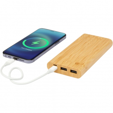 Logo trade reklaamkingi pilt: Tulda 10 000 mAh bambusest akupank