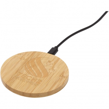 Logo trade firmakingituse pilt: Essence 15W bambusest juhtmevaba laadimisalus