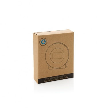 Logotrade ärikingi foto: Utah RCS rplastist ja bambusest LCD lauakell