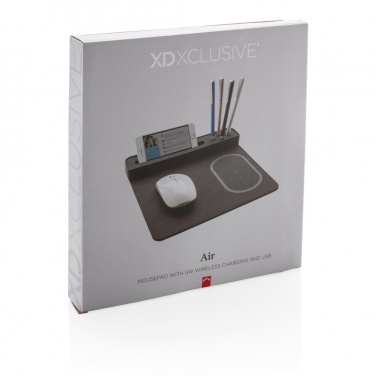 Logo trade firmakingituse pilt: Air hiirematt 5W juhtmevaba laadimise ja USB-ga