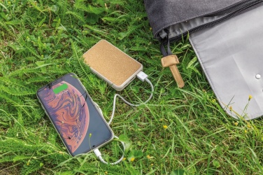 Logo trade firmakingituse pilt: Korgist ja nisust 5000 mAh taskujõupank