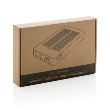Logotrade reklaamkingid pilt: Sunwicki 10 000 mAh bambusest päikeseenergiapank