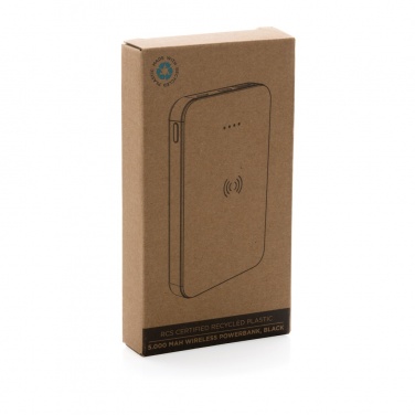 Logotrade reklaamkingituse foto: RCS taaskasutatud plastist 5000 mAh 5W juhtmevaba akupank