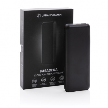 Logotrade reklaamkingituse foto: Urban Vitamin Pasadena 20 000 mAh 18W PD toitepank