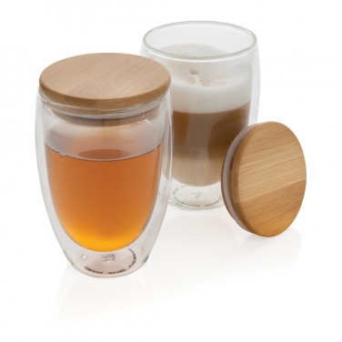 Logotrade firmakingid pilt: Borosilikaatklaas bambuspuidust kaanega 350 ml