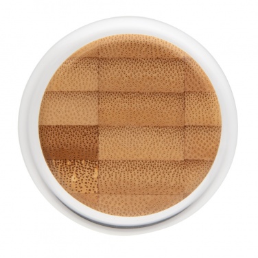 Logo trade reklaamtooted foto: Impact borosilikaatklaasist pudel bambusest kaanega