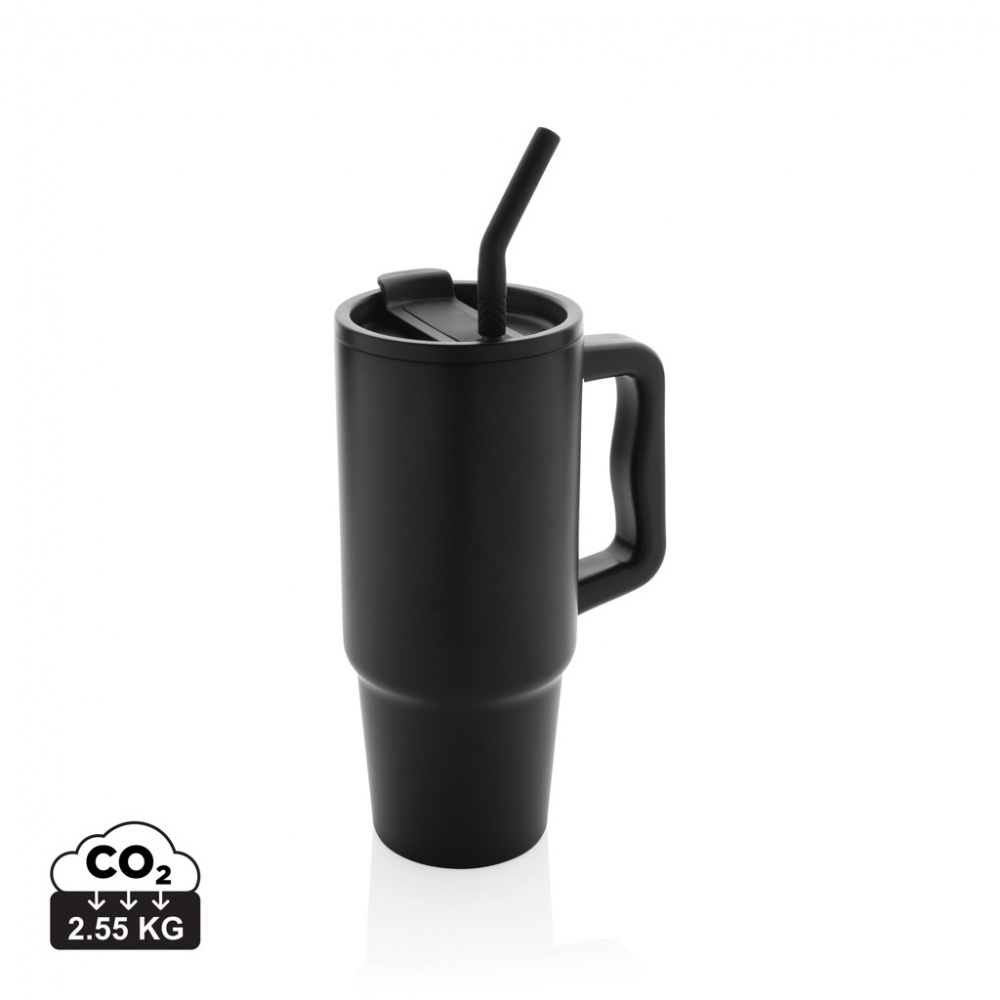Logo trade reklaamkingi pilt: Embrace deluxe roostevabast terasest termoskruus, 900 ml