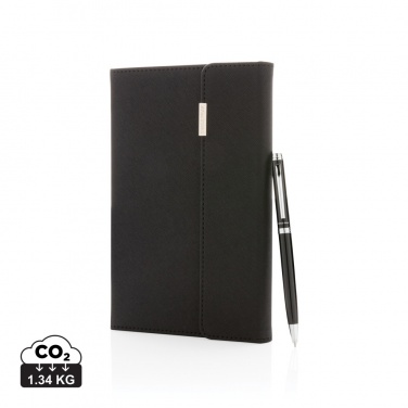 Logotrade reklaamkingi foto: Swiss Peak deluxe A5 märkmiku- ja pliiatsikomplekt