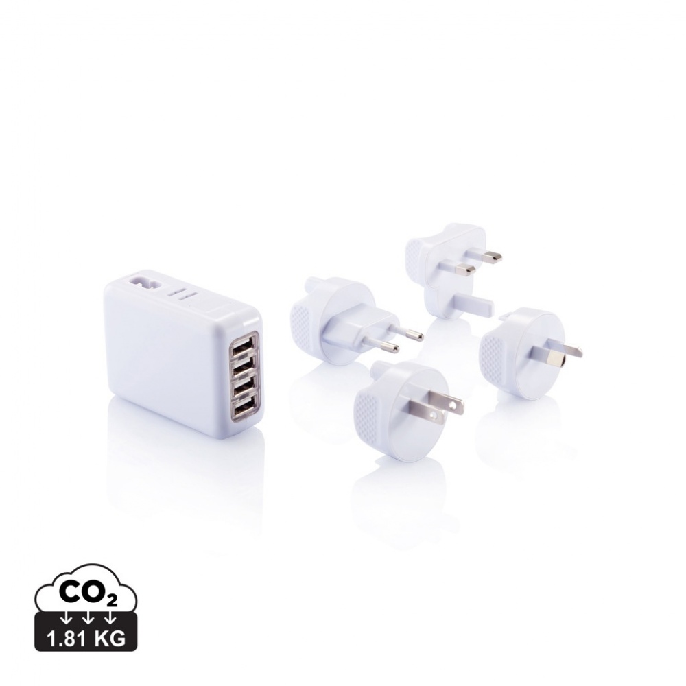 Logotrade meened pilt: Reisipistik 4 USB-pordiga
