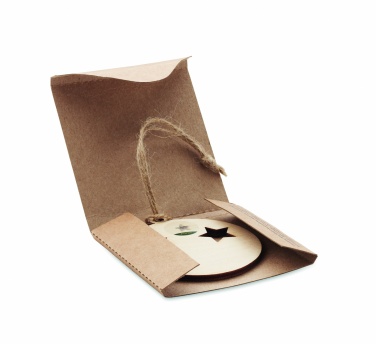 Logotrade reklaamkingitused pilt: Puidust jõulukuulike kuuseseemnetega