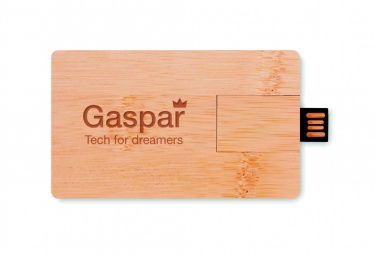 Logo trade reklaamkingi pilt: 16 GB bambusest korpusega USB