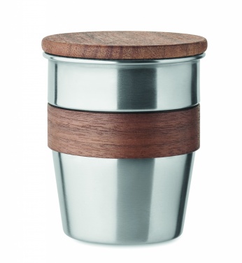 Logotrade reklaamtooted pilt: Pähklise viimistlusega termostops, 350 ml