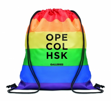 Logotrade firmakingitused pilt: Rainbow RPET nööriga kott
