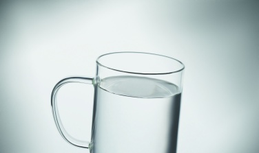 Logotrade reklaamtoote foto: Korgipõhjaga klaaskruus 400ml