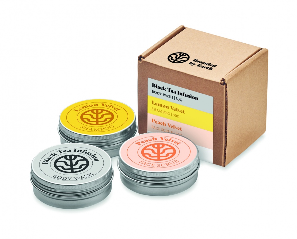 Logo trade reklaamtoote pilt: Vegan Gift reisikomplekt