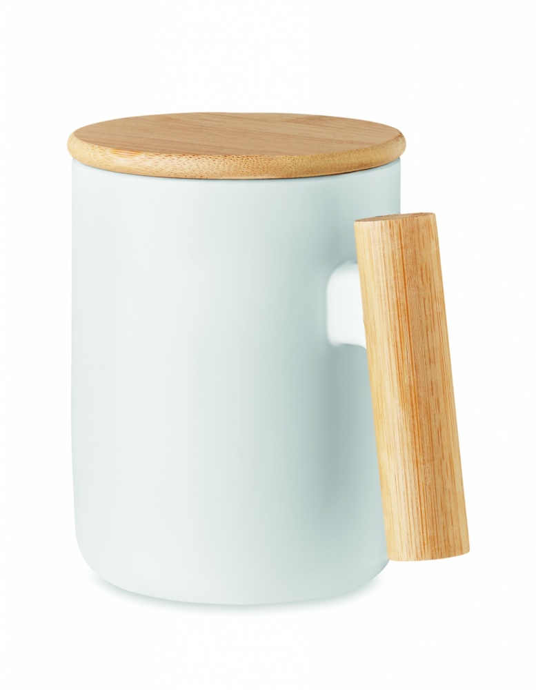 Logo trade meene pilt: Portselanist kaanega kruus 380 ml