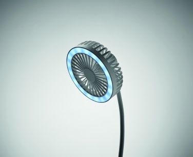 Logotrade reklaamtoote foto: Valgusega laualaadija ventilaator