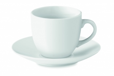 Logo trade reklaamkingituse pilt: Espressotass ja alustass 80 ml