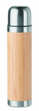 Logotrade reklaamkingi foto: Topeltseintega bambusest termos 400ml CHAN BAMBOO