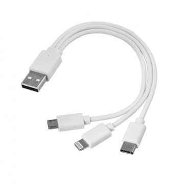 Logo trade meened foto: 3-ühes USB-kaabel c-tüüpi + mikro-USB + välk