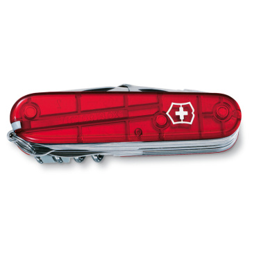 Logotrade reklaamkingid pilt: Taskunuga SwissChamp, läbipaistev Victorinox