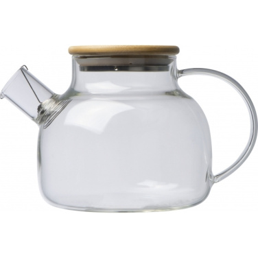Logotrade reklaamkingituse foto: Bambusest kaanega klaaskann FRANKFURT 1000ml