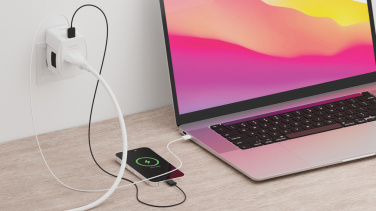 Logotrade reklaamkingid pilt: SKROSS World Travel Adapter MUV 65W PD USB C kaabliga