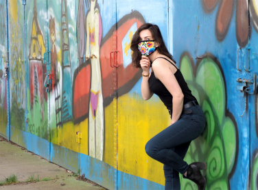 Logo trade reklaamkingid foto: MARS PRO puuvillane mask (suurus M) koos tasku ja HEPA-filtriga 1380165