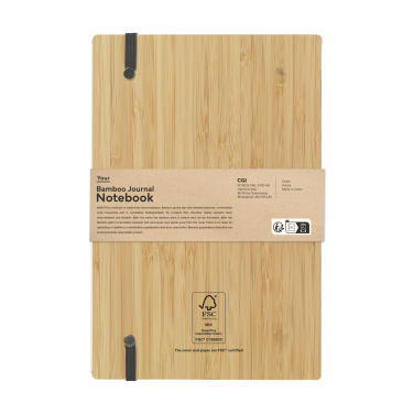 Logotrade reklaamkingi foto: Bamboo Journal palja seljaga paberist märkmik A5