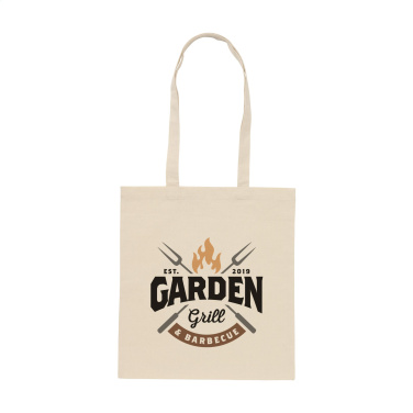 Logo trade reklaamkingituse pilt: ShoppyBag (180 g/m²) pikkade sangadega puuvillane kott