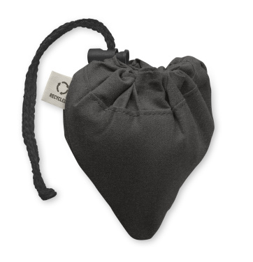 Logotrade ärikingituse foto: CARRIE must kokkupandav ostukott 140 gr/m²