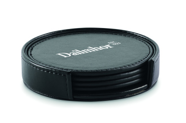Logotrade firmakingid pilt: POSA 4 PU nahast tassialuste komplekt