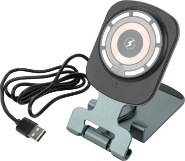 Logotrade meene foto: Telefonihoidik koos juhtmevaba laadijaga