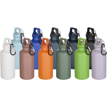 Logotrade firmakingi foto: Oregoni 400 ml RCS taaskasutatud plastist veepudel karabiiniga