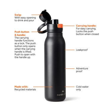 Logo trade firmakingituse pilt: Nordic Drift Trail RCS ühe seinaga veepudel 750ml