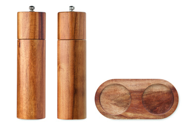 Logo trade firmakingi pilt: Akaatsia soola- ja pipraveskid