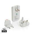 Fluxo RCS 65W lame GAN laadija universaalsete pistikutega, valge