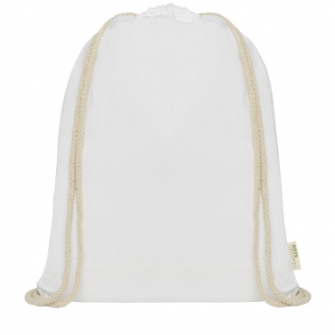 Logotrade mainoslahja tuotekuva: Orissa 100 g/m² organic cotton drawstring bag 5L