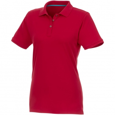 Logotrade mainoslahjat kuva: Beryl short sleeve women's organic recycled polo